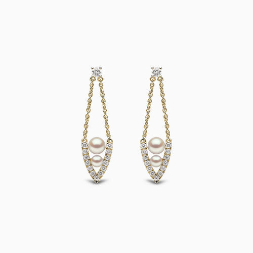 Yellow Gold / White Japanese Akoya