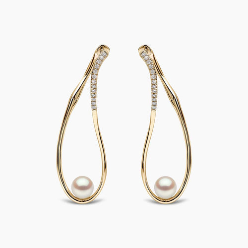 Yellow Gold / White Japanese Akoya