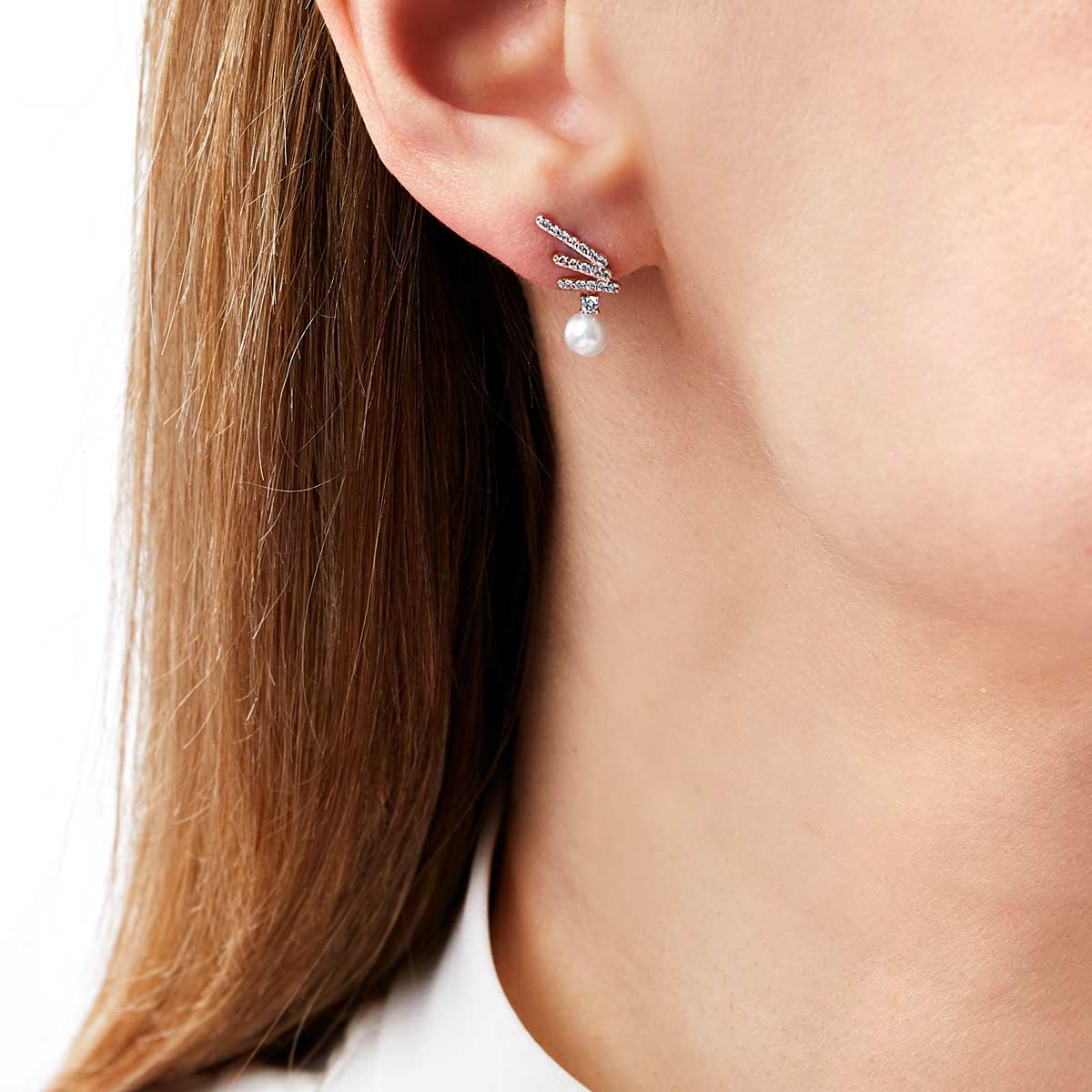 Rose Gold / White Japanese Akoya