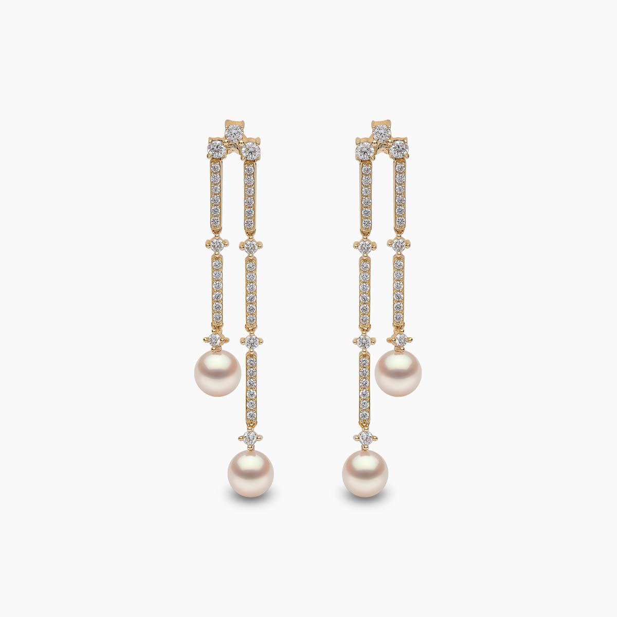 Yellow Gold / White Japanese Akoya