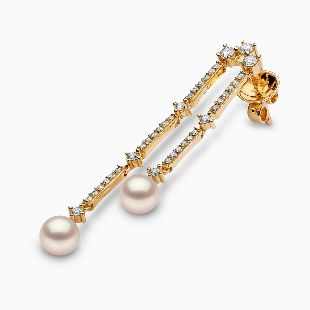 Yellow Gold / White Japanese Akoya