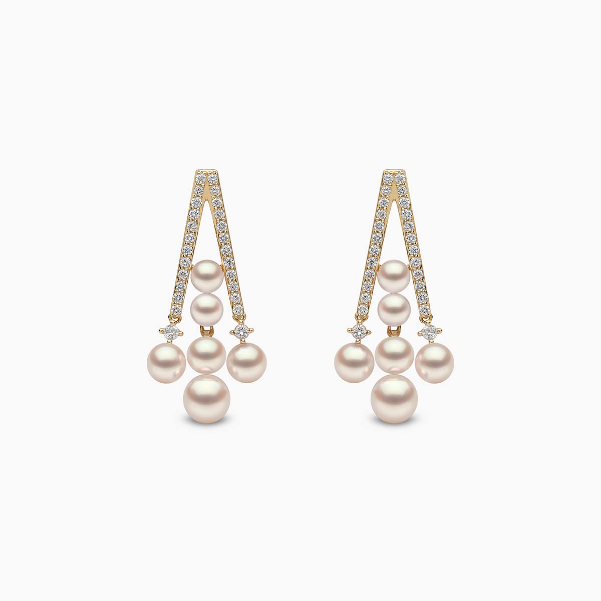 Yellow Gold / White Japanese Akoya