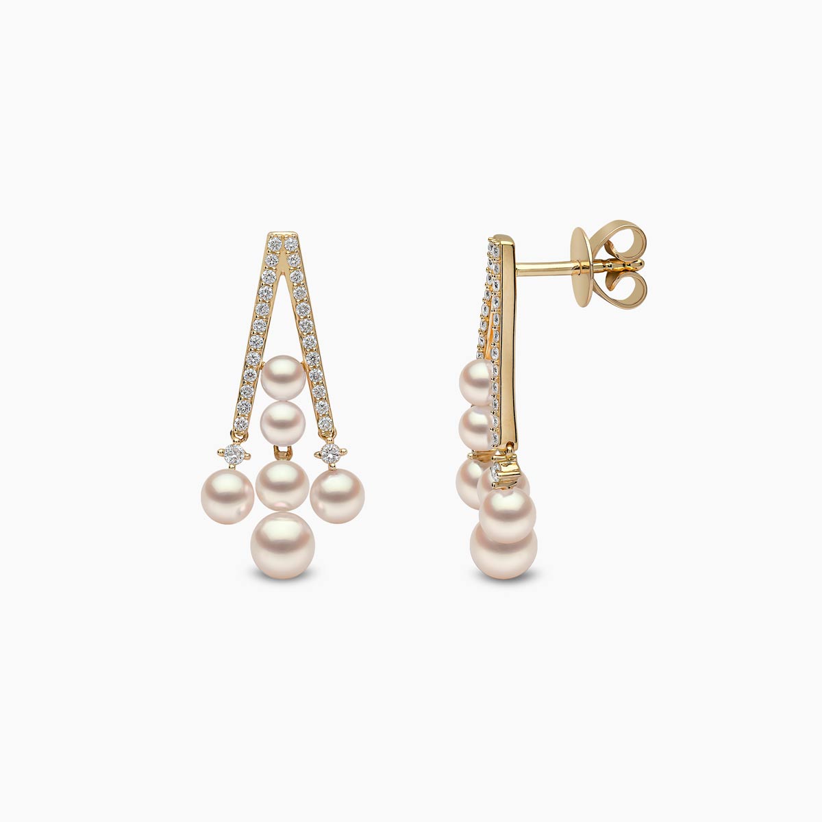 Yellow Gold / White Japanese Akoya