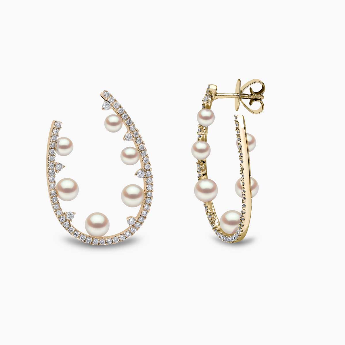 Yellow Gold / White Japanese Akoya