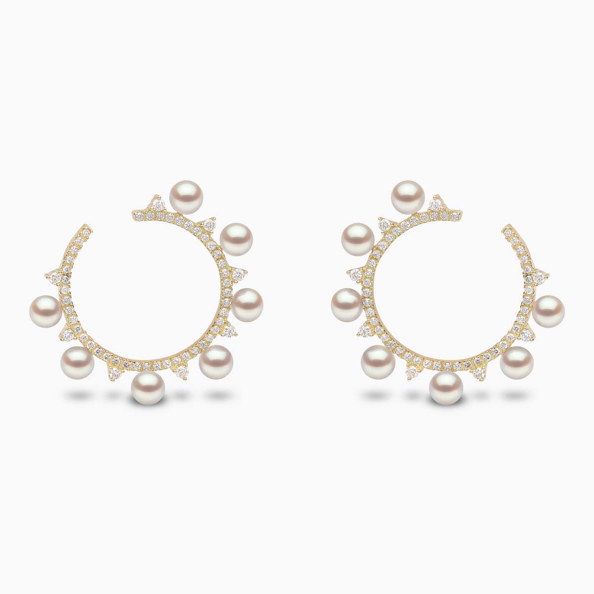 Yellow Gold / White Japanese Akoya