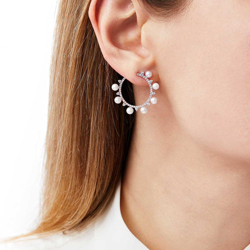 Rose Gold / White Japanese Akoya