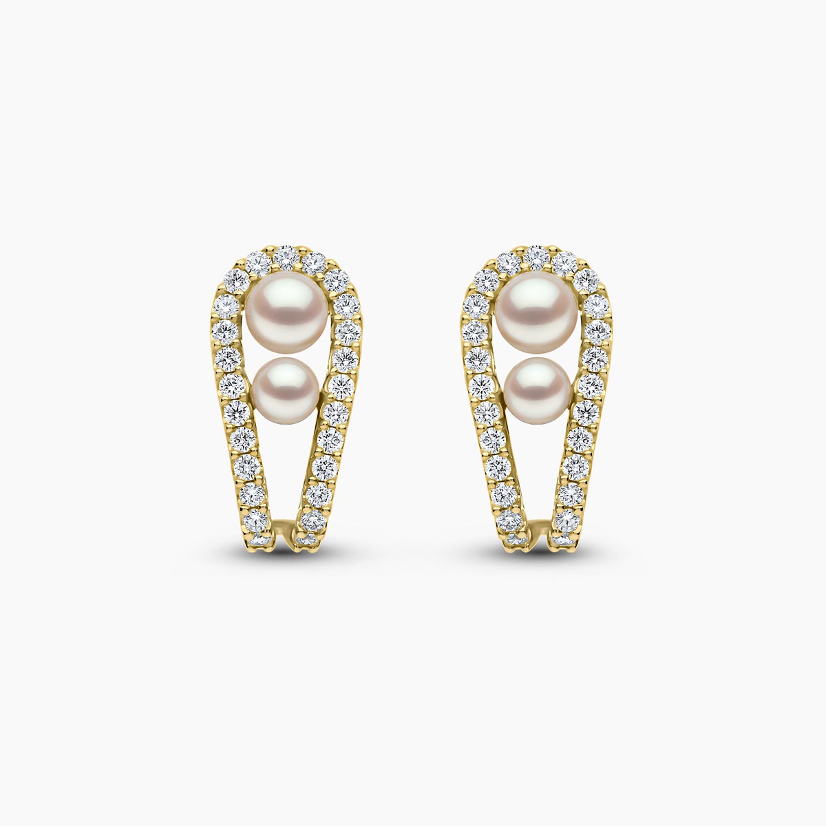 Yellow Gold / White Japanese Akoya