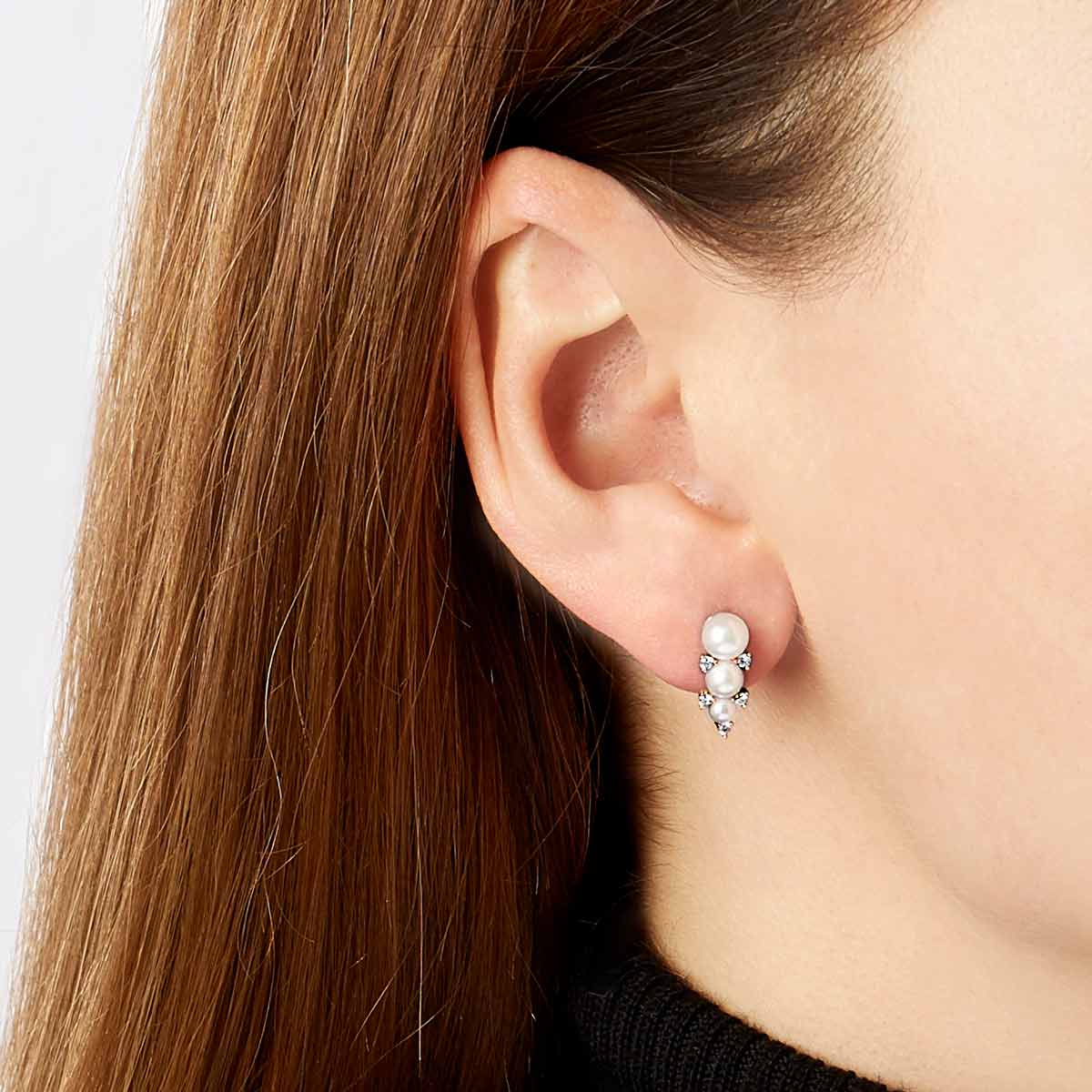 Rose Gold / White Japanese Akoya