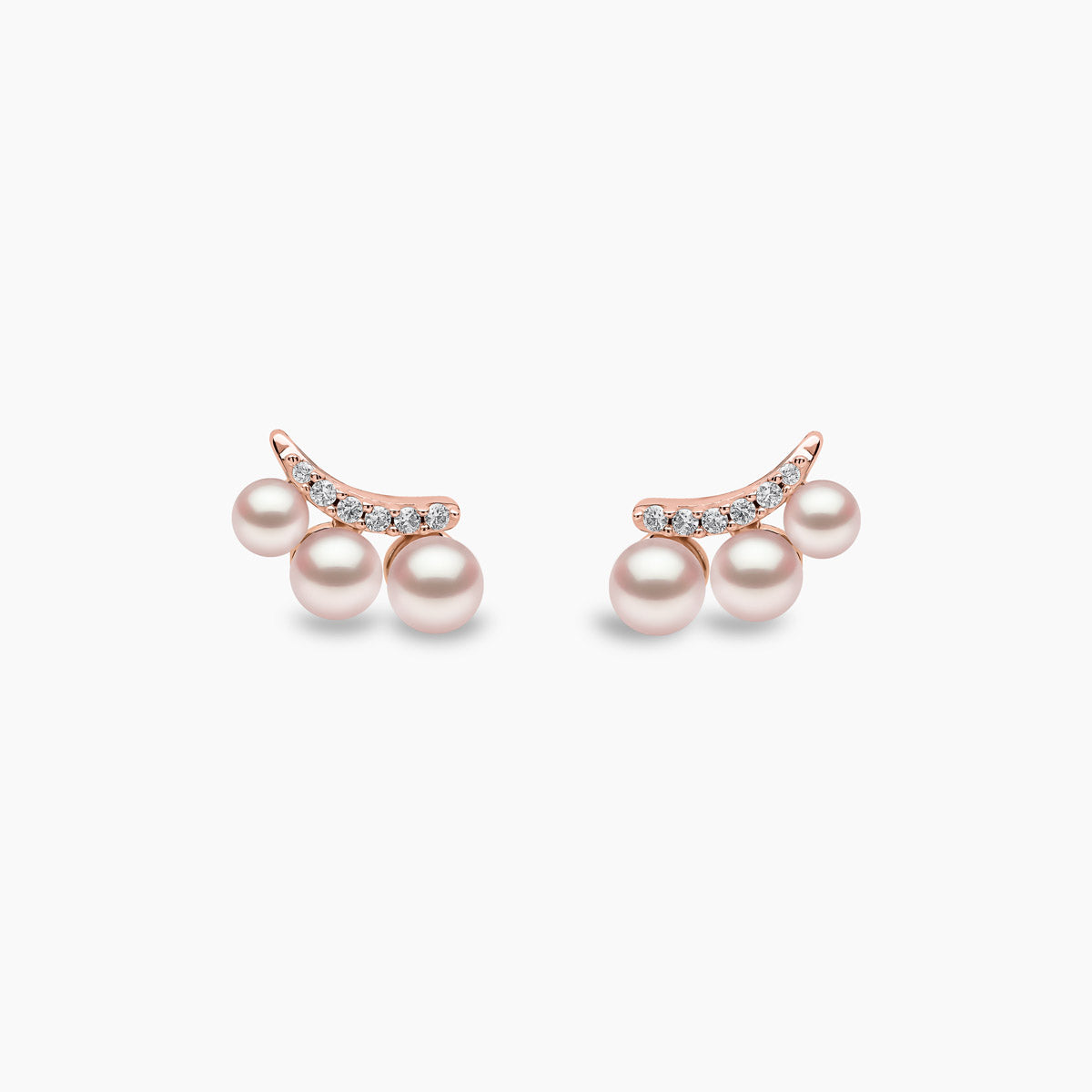 Rose Gold / White Japanese Akoya 