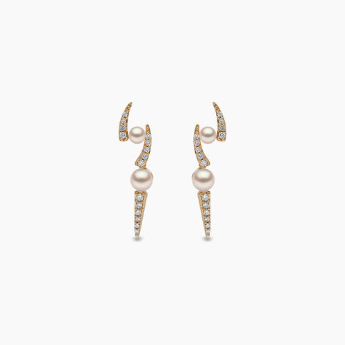 Yellow Gold / White Japanese Akoya