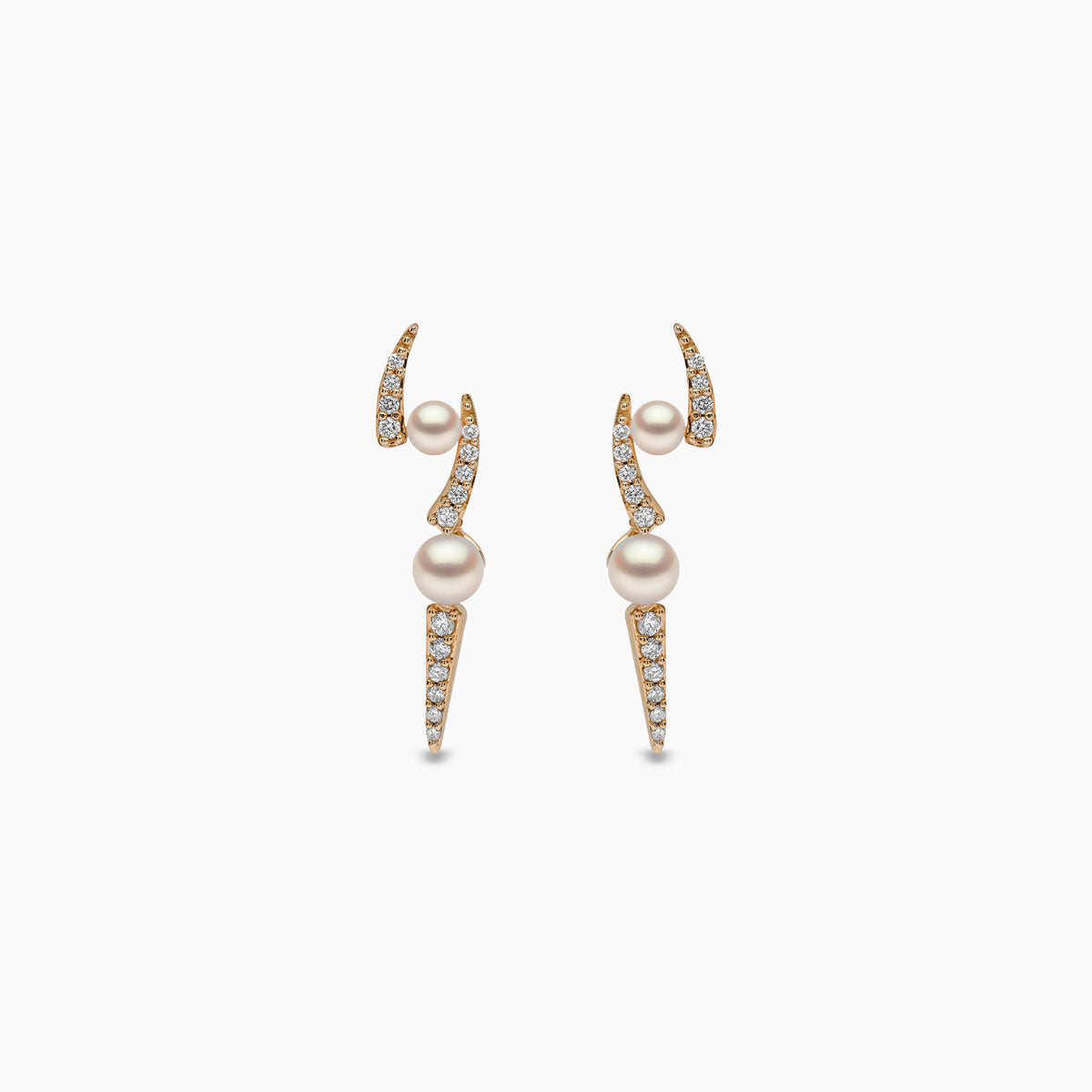 Yellow Gold / White Japanese Akoya