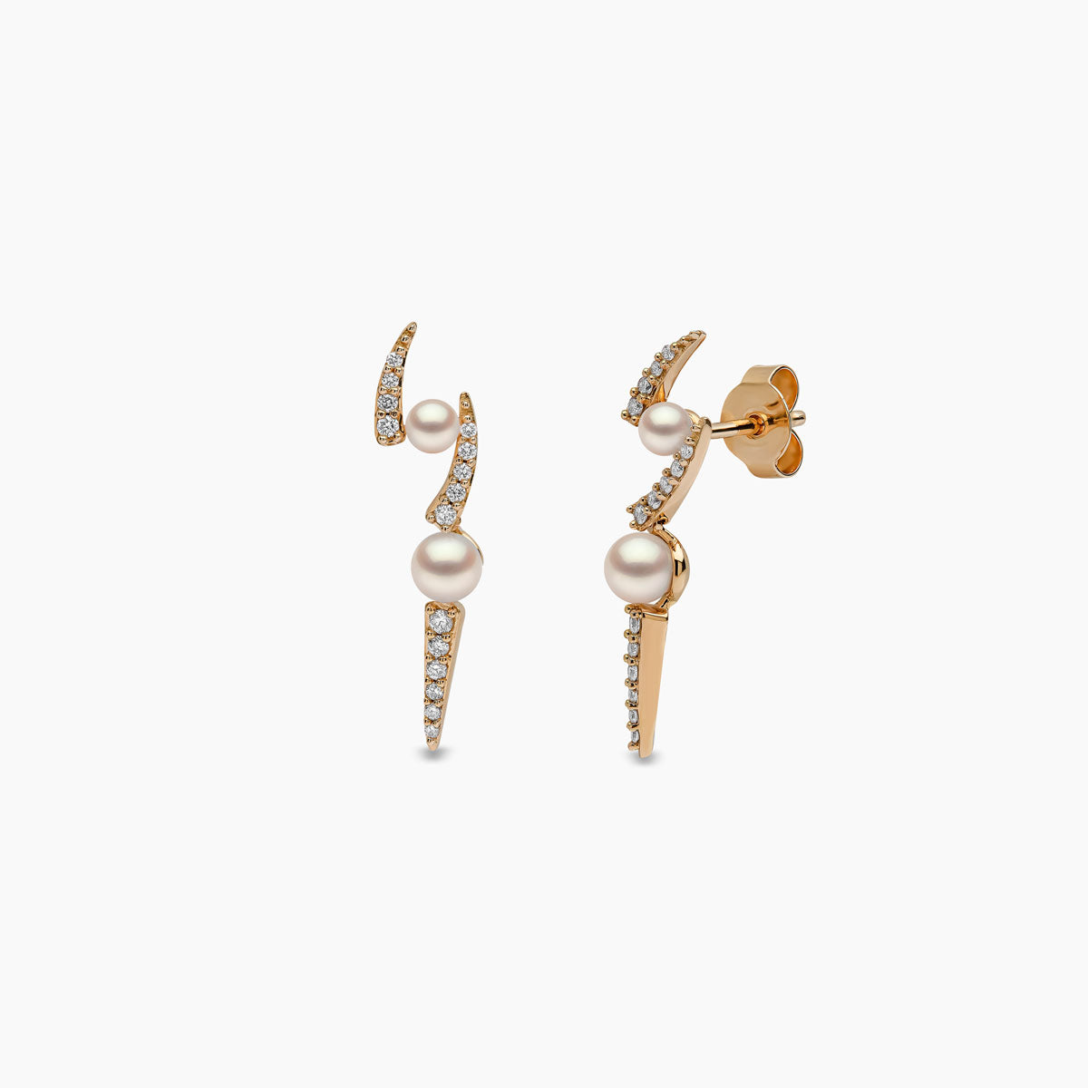 Yellow Gold / White Japanese Akoya