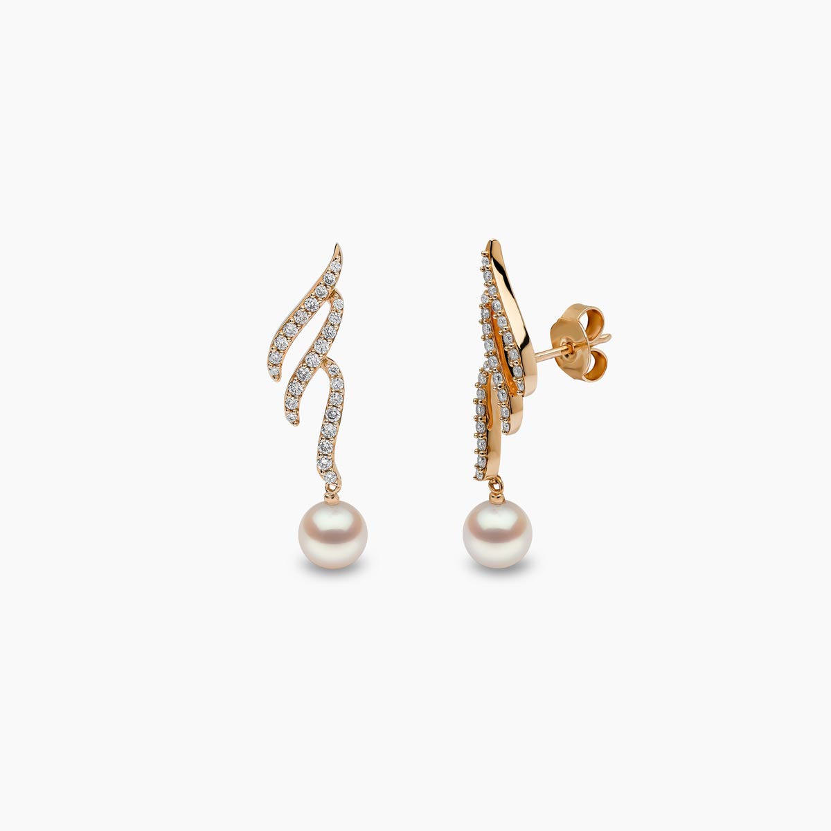 Yellow Gold / White Japanese Akoya