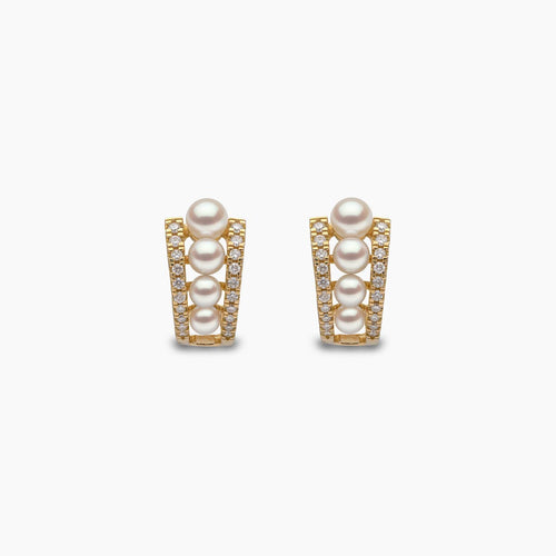Yellow Gold / White Japanese Akoya