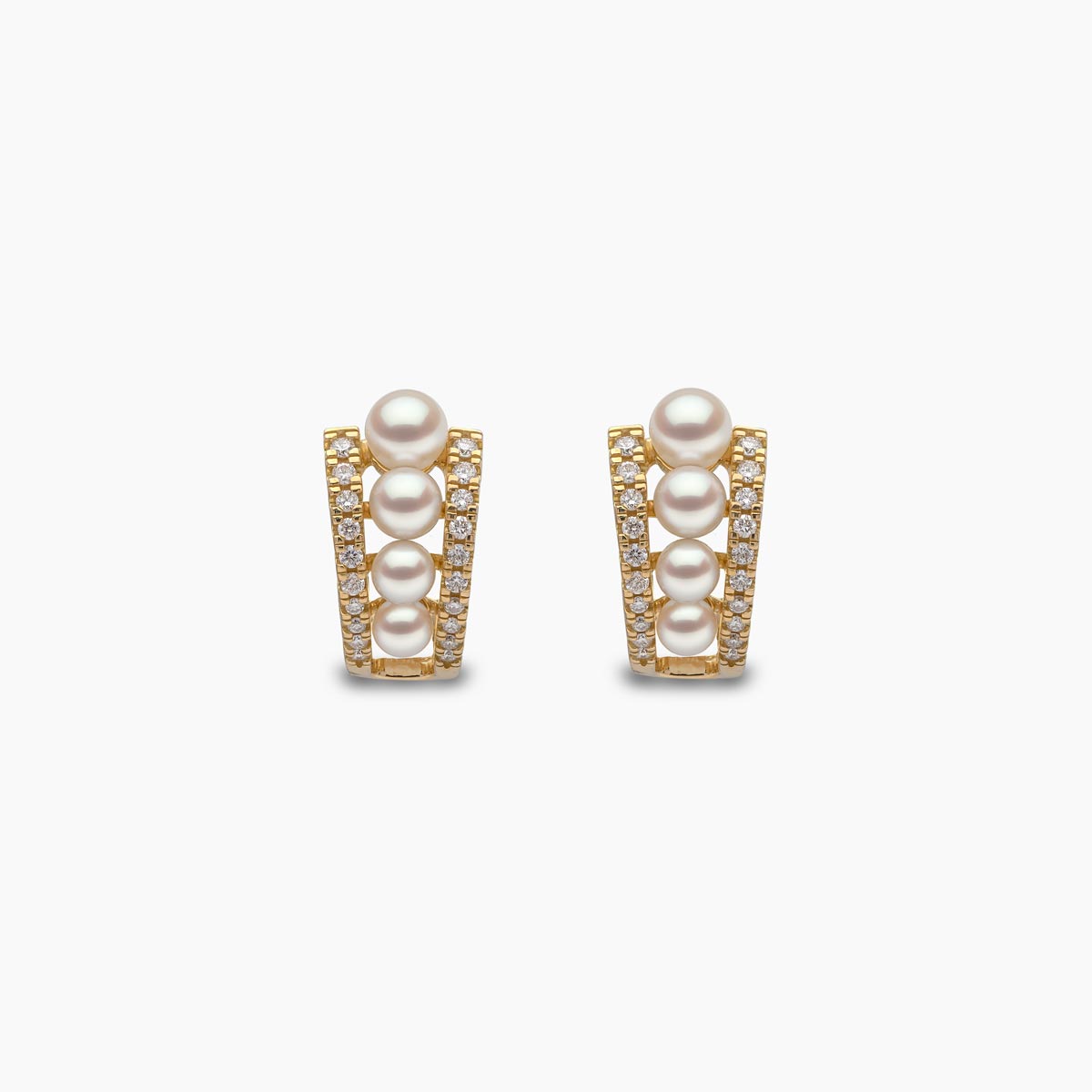 Yellow Gold / White Japanese Akoya