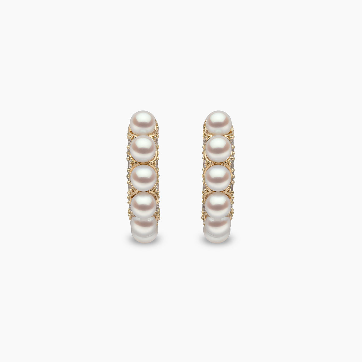 Yellow Gold / White Japanese Akoya