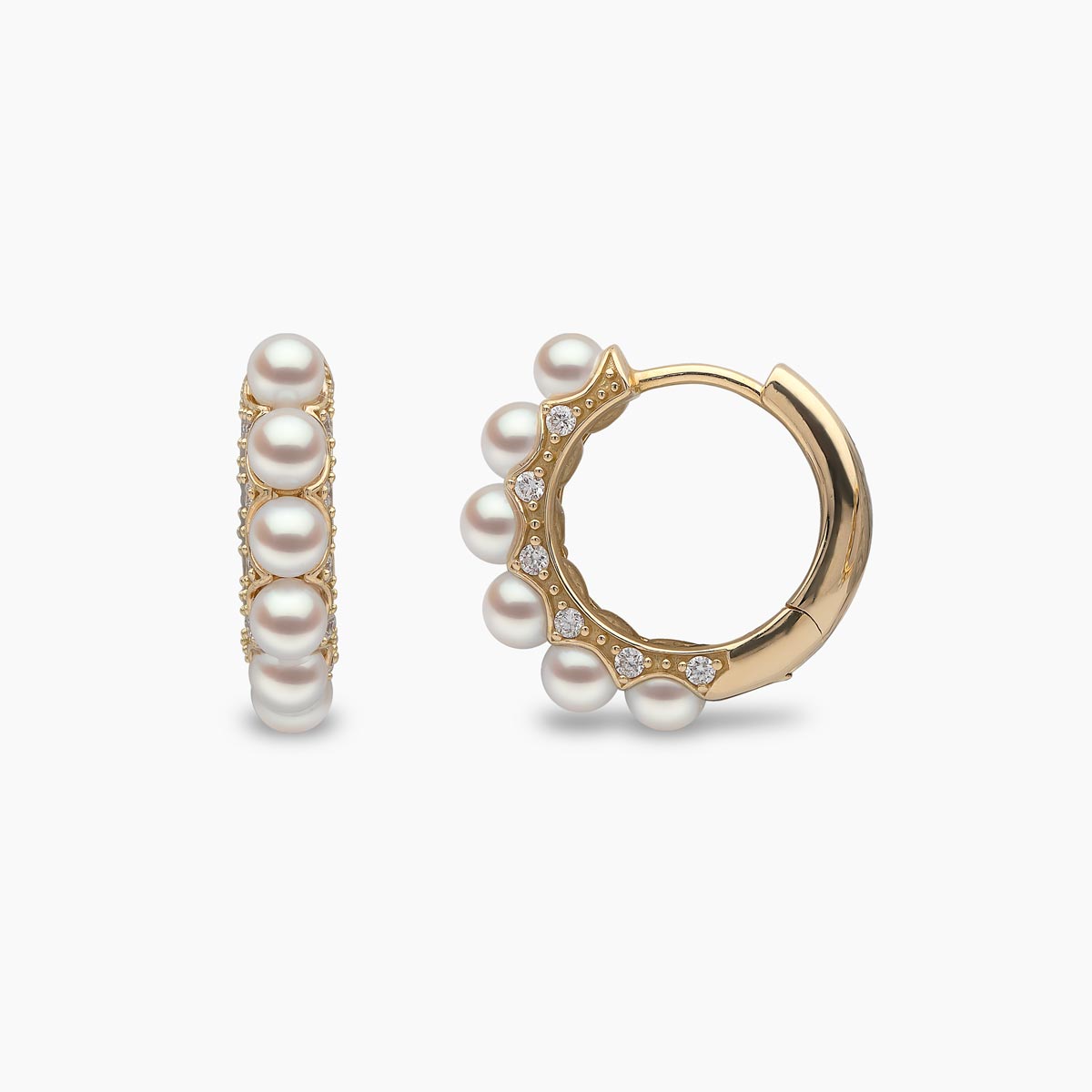 Yellow Gold / White Japanese Akoya