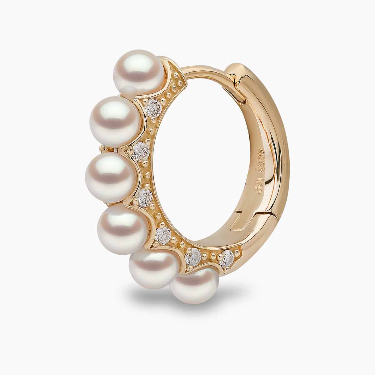 Yellow Gold / White Japanese Akoya