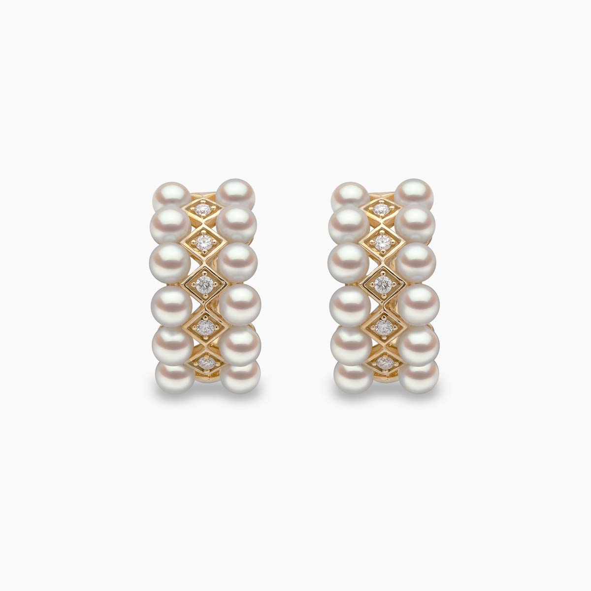Yellow Gold / White Japanese Akoya