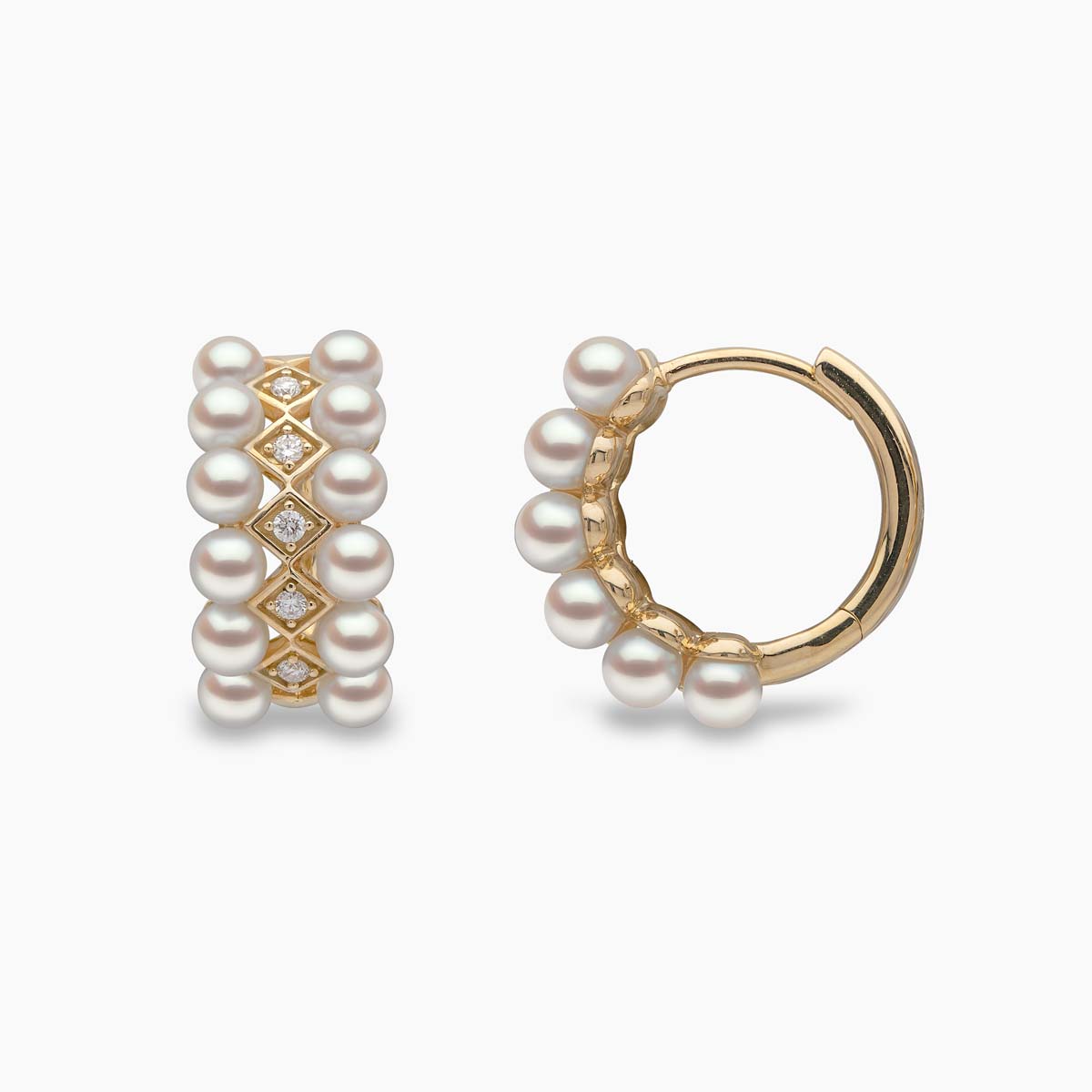 Yellow Gold / White Japanese Akoya