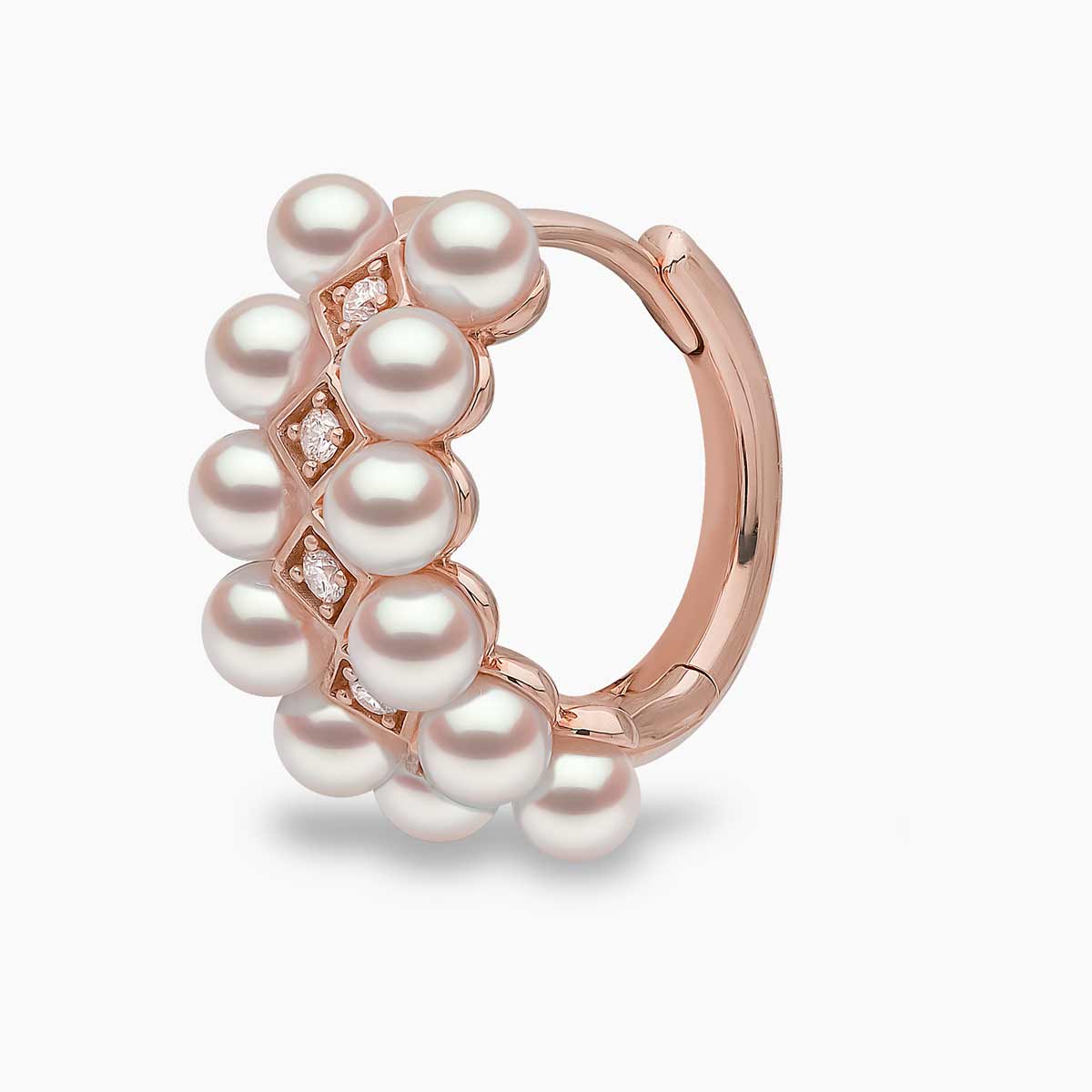 Rose Gold / White Japanese Akoya