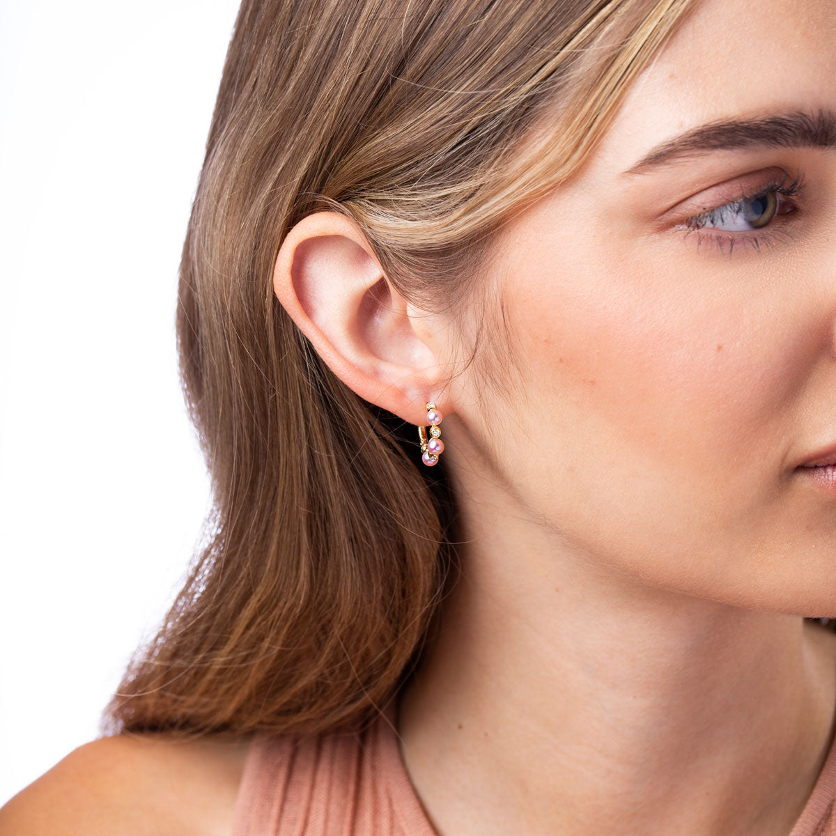 Yellow Gold / Pink Freshwater