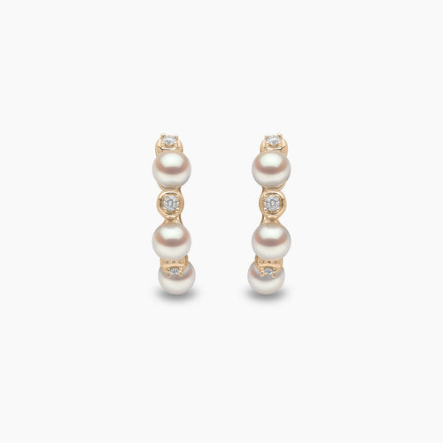 Yellow Gold / White Japanese Akoya