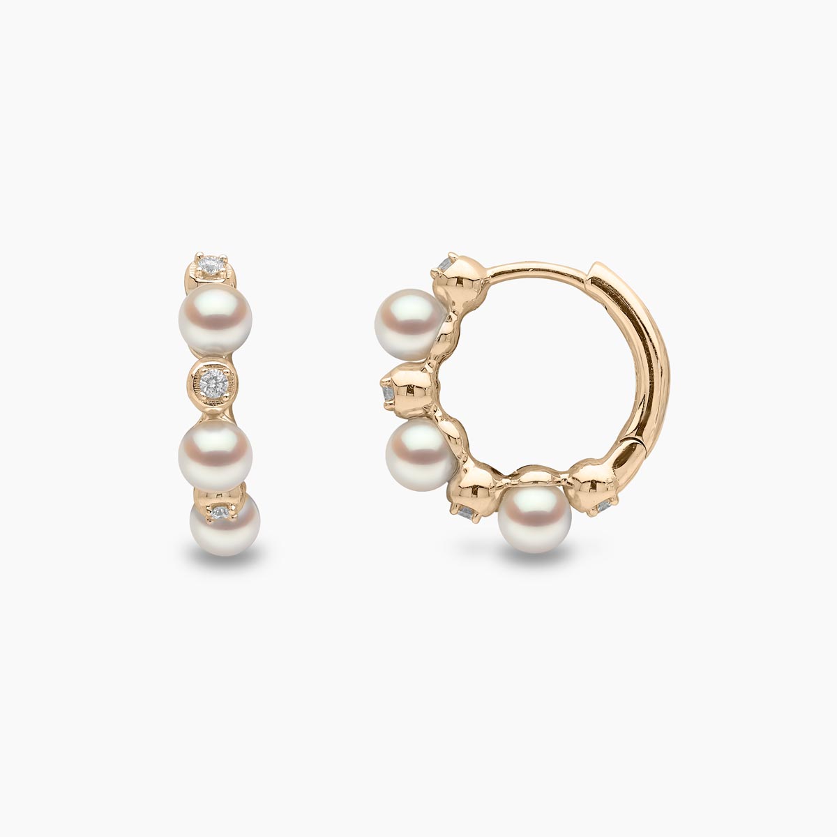 Yellow Gold / White Japanese Akoya
