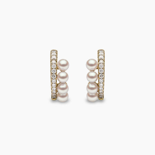 Yellow Gold / White Japanese Akoya