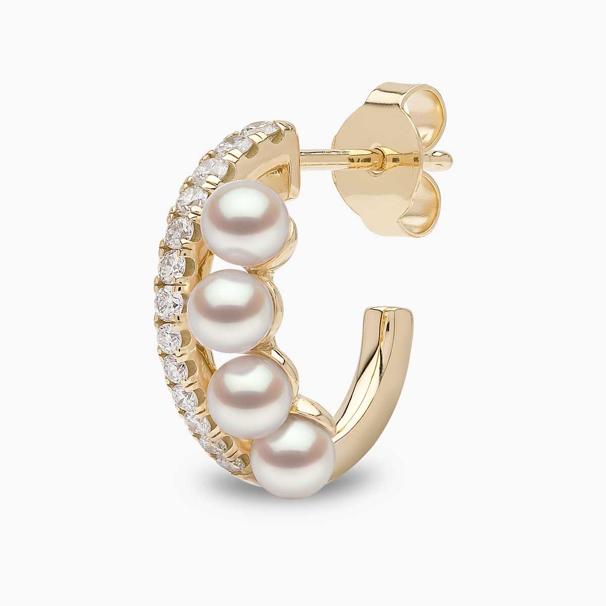 Yellow Gold / White Japanese Akoya