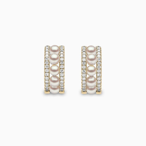 Yellow Gold / White Japanese Akoya