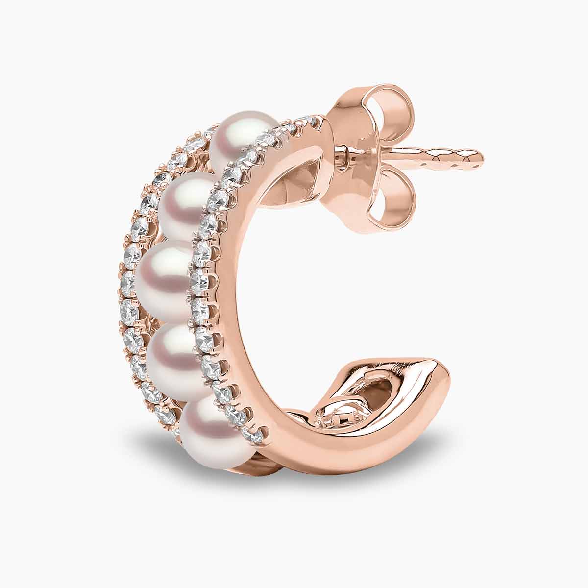 Rose Gold / White Japanese Akoya