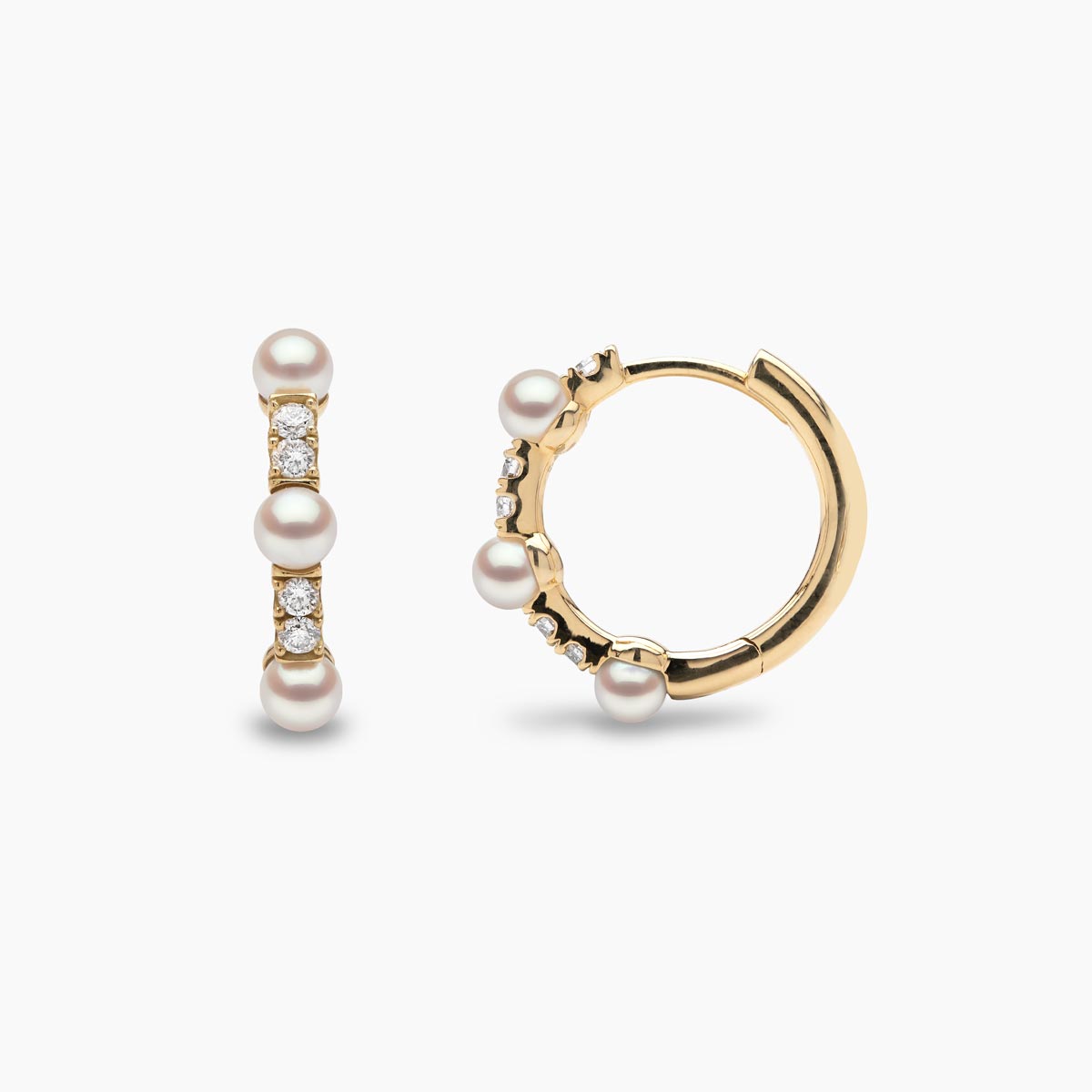 Yellow Gold / White Japanese Akoya