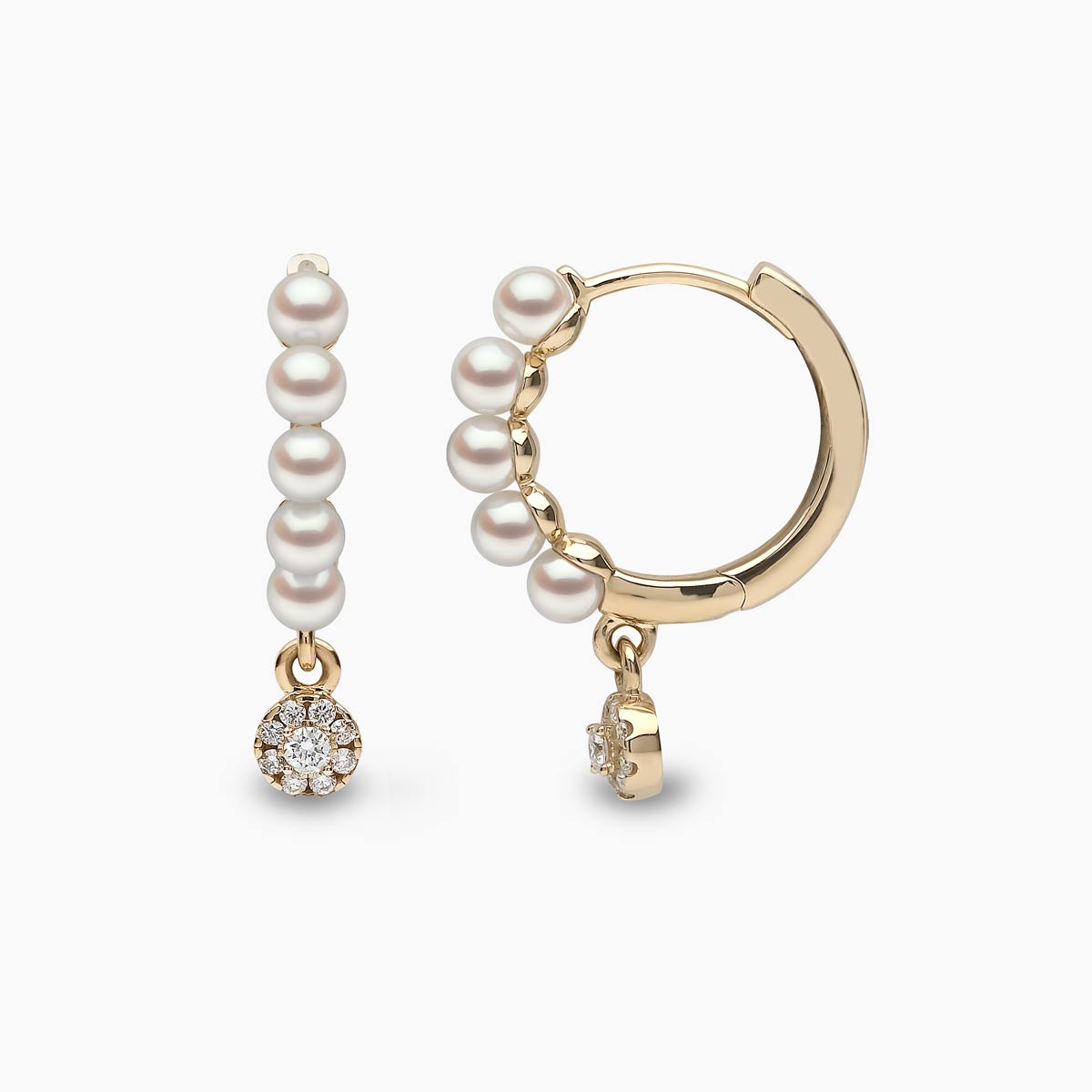 Yellow Gold / White Japanese Akoya