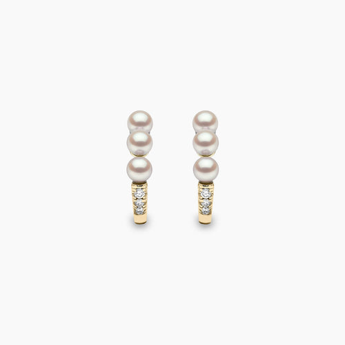Yellow Gold / White Japanese Akoya