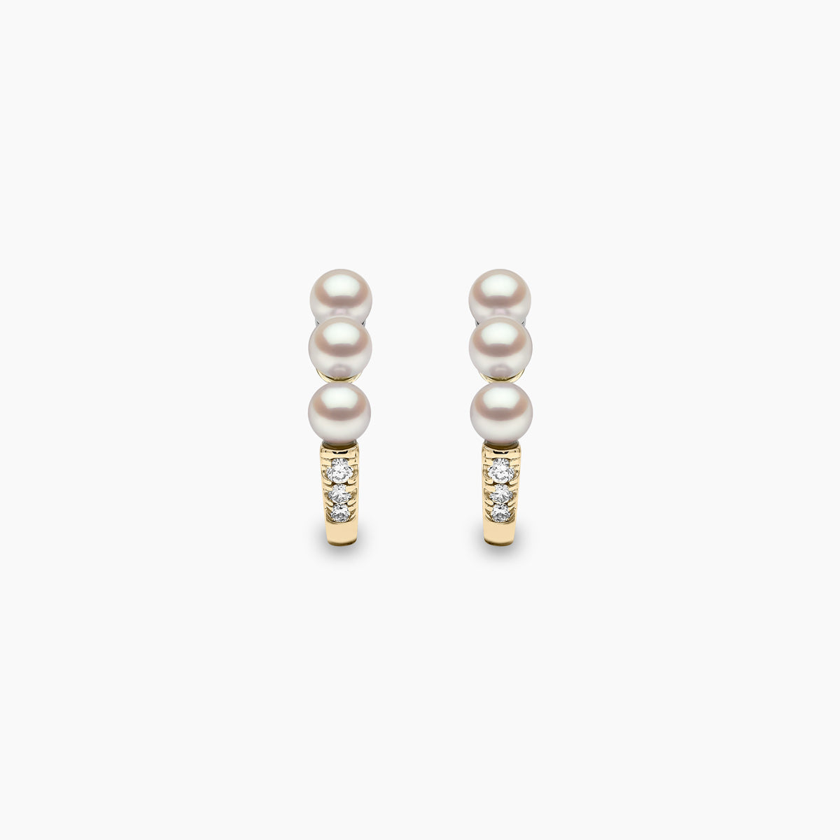 Yellow Gold / White Japanese Akoya