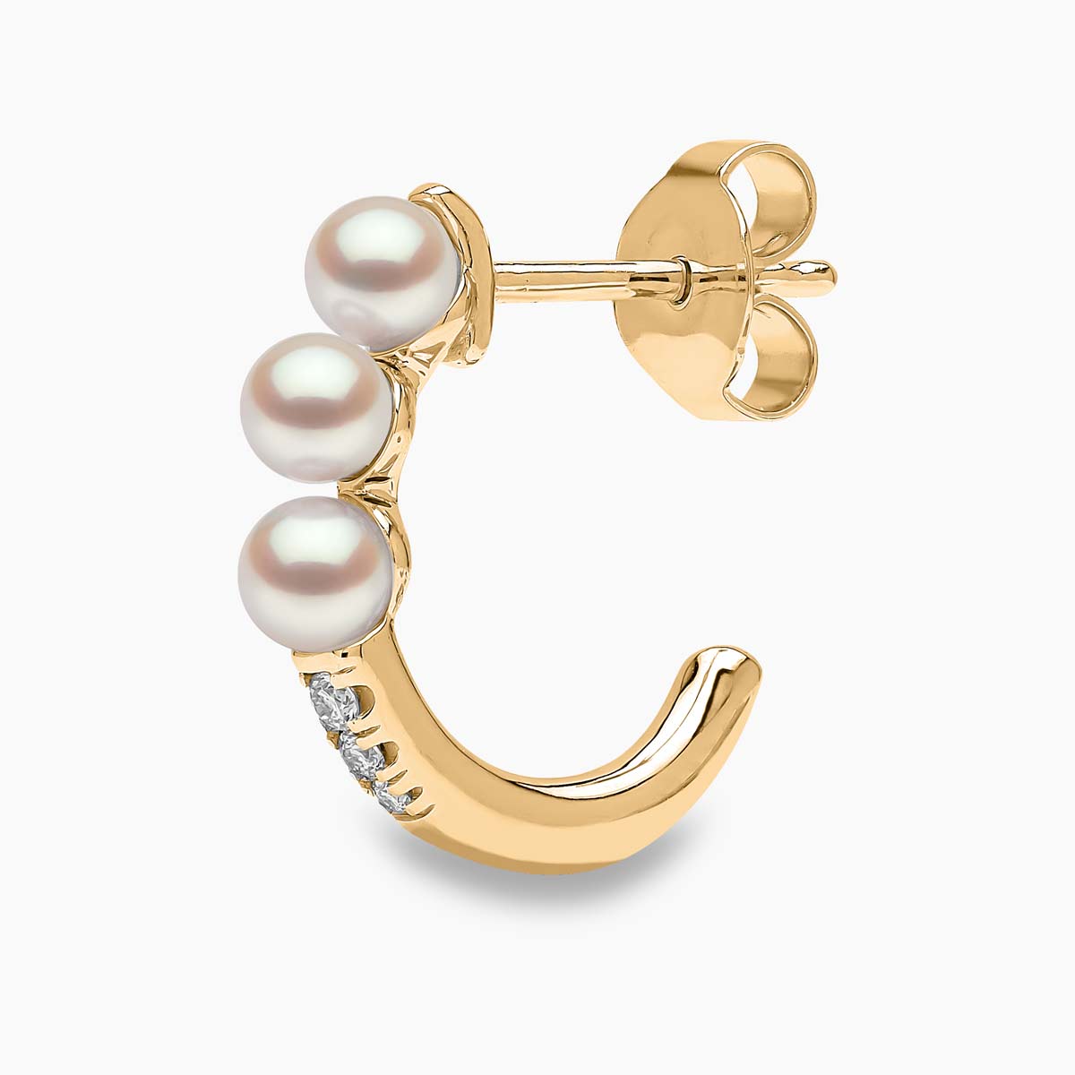 Yellow Gold / White Japanese Akoya