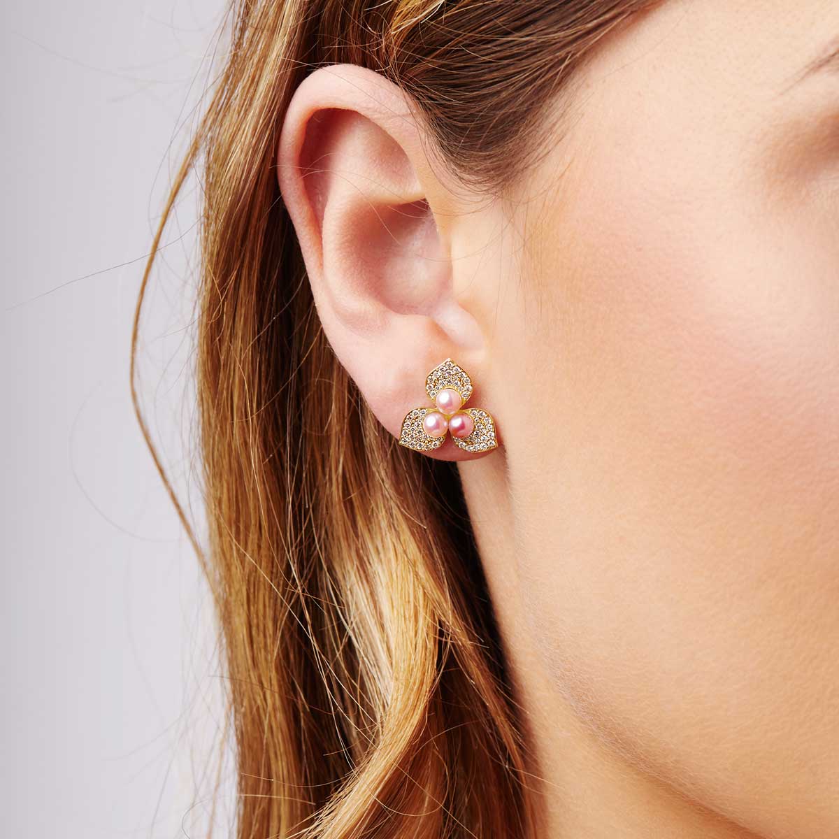 Yellow Gold / Pink Freshwater 