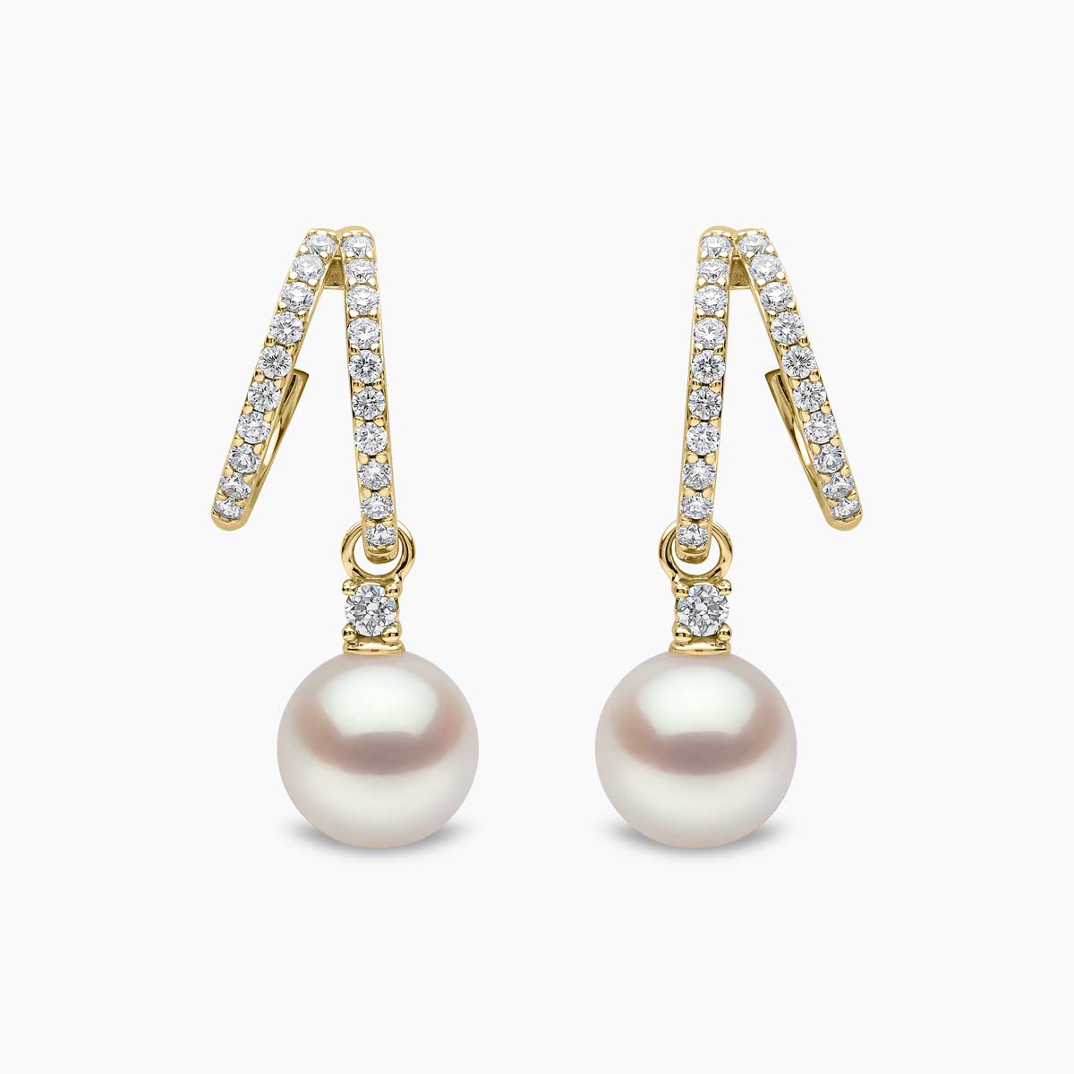 Yellow Gold / White Japanese Akoya 