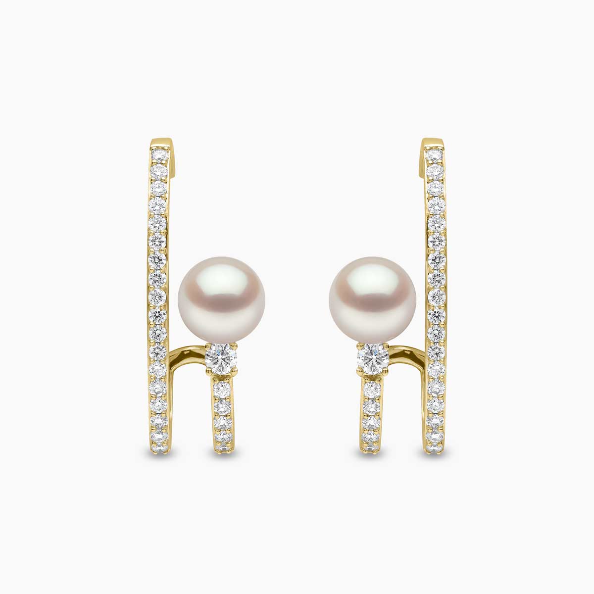 Yellow Gold / White Japanese Akoya