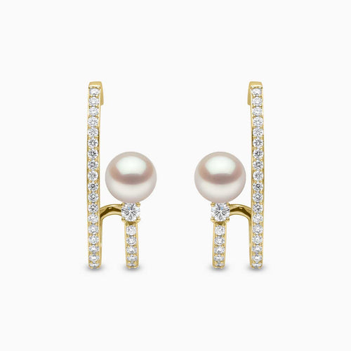 Yellow Gold / White Japanese Akoya