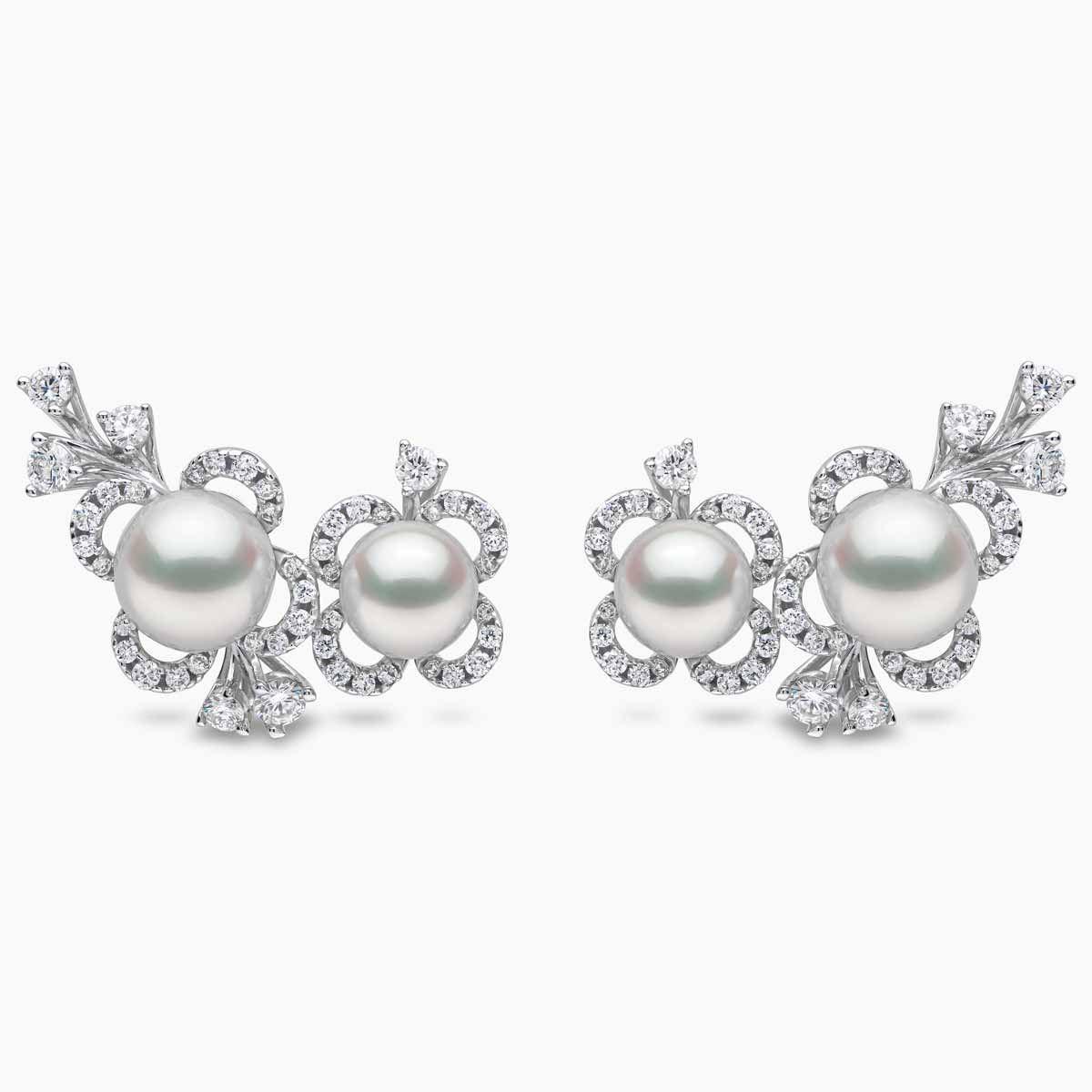 Yellow Gold / White Japanese Akoya 