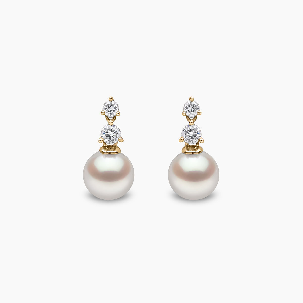 Yellow Gold / White Japanese Akoya