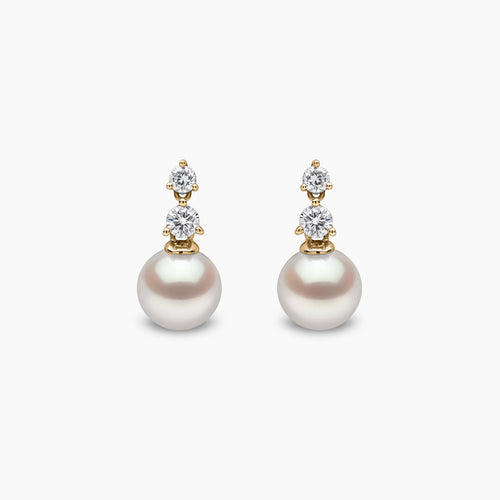 Yellow Gold / White Japanese Akoya