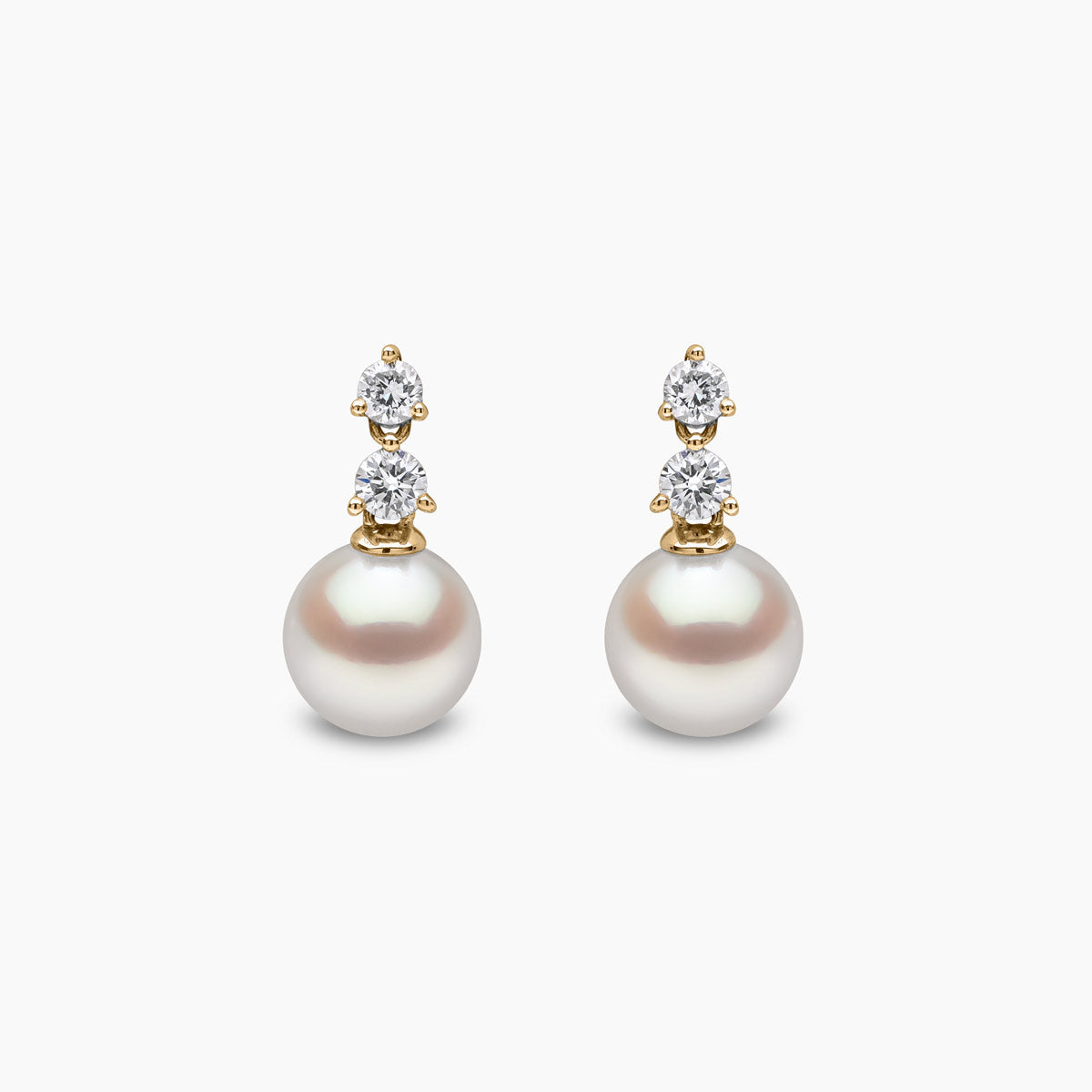 Yellow Gold / White Japanese Akoya