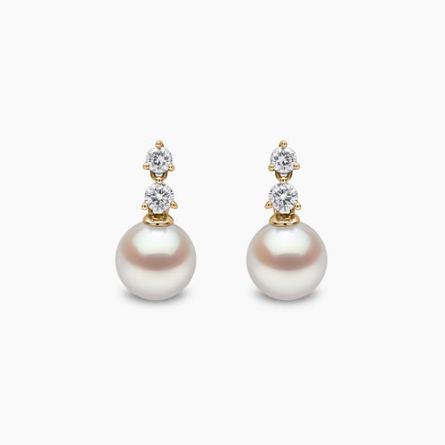 Yellow Gold / White Japanese Akoya