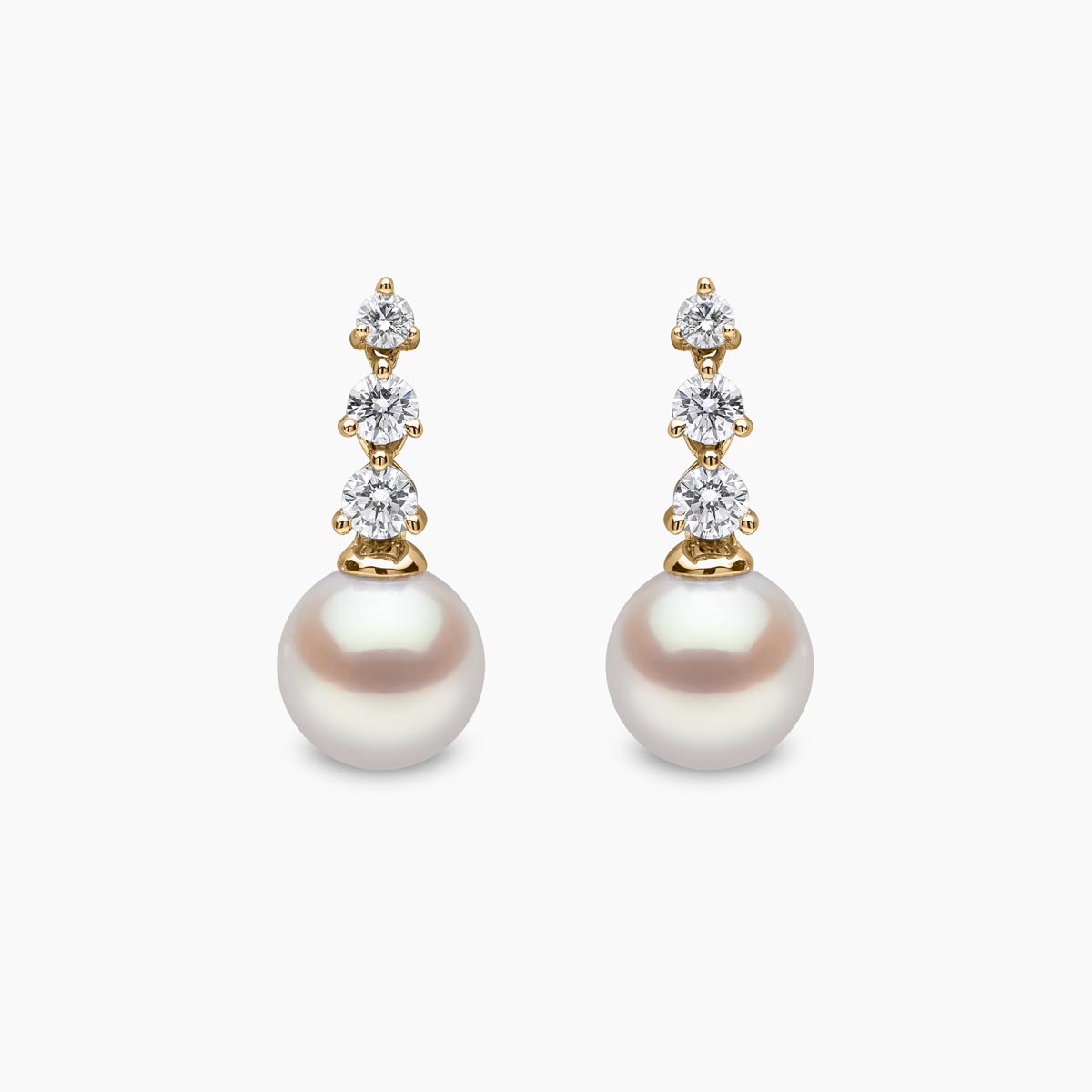 Yellow Gold / White Japanese Akoya