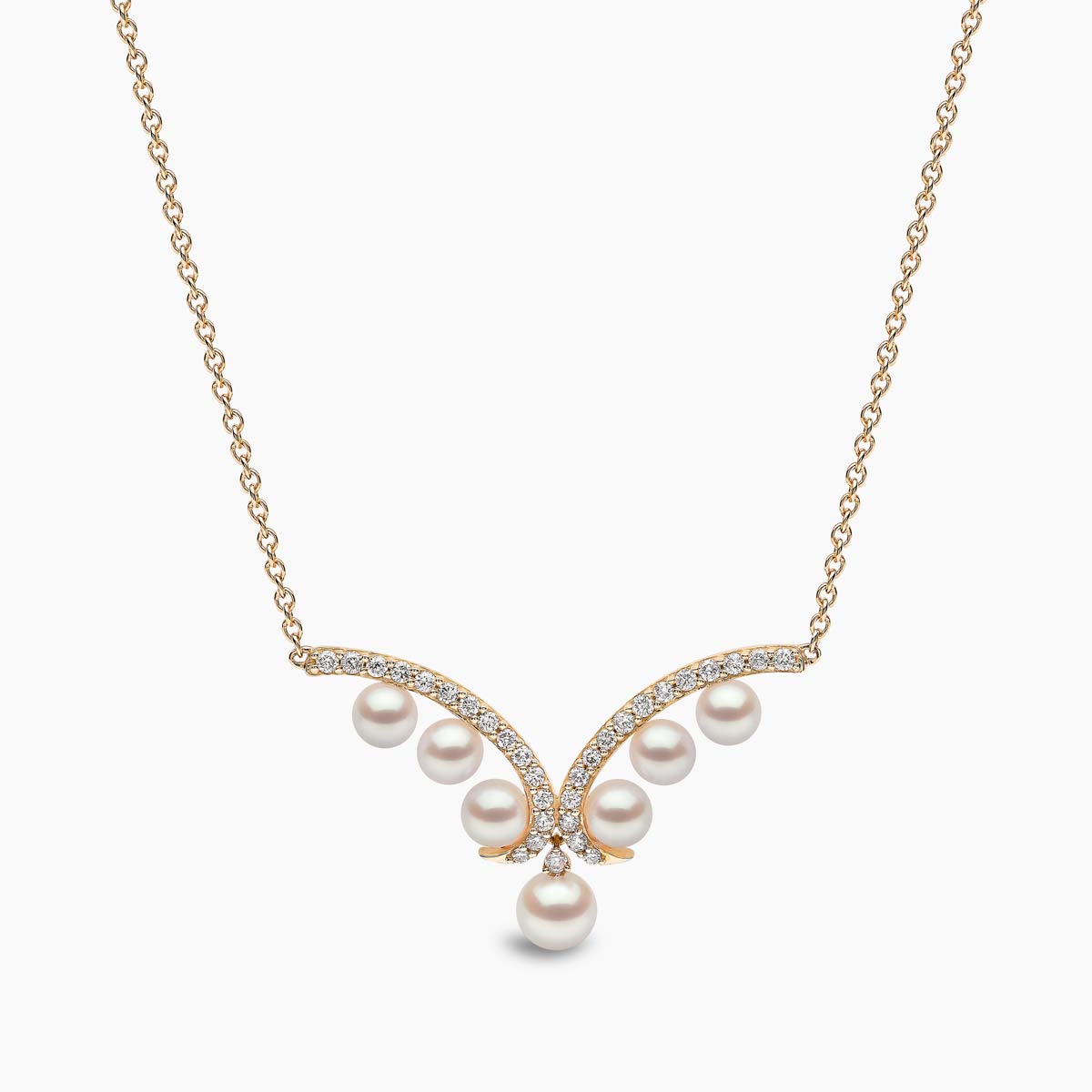 Yellow Gold / White Japanese Akoya