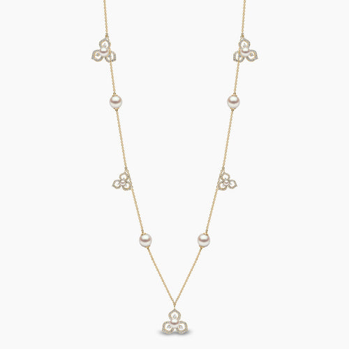 Yellow Gold / White Japanese Akoya