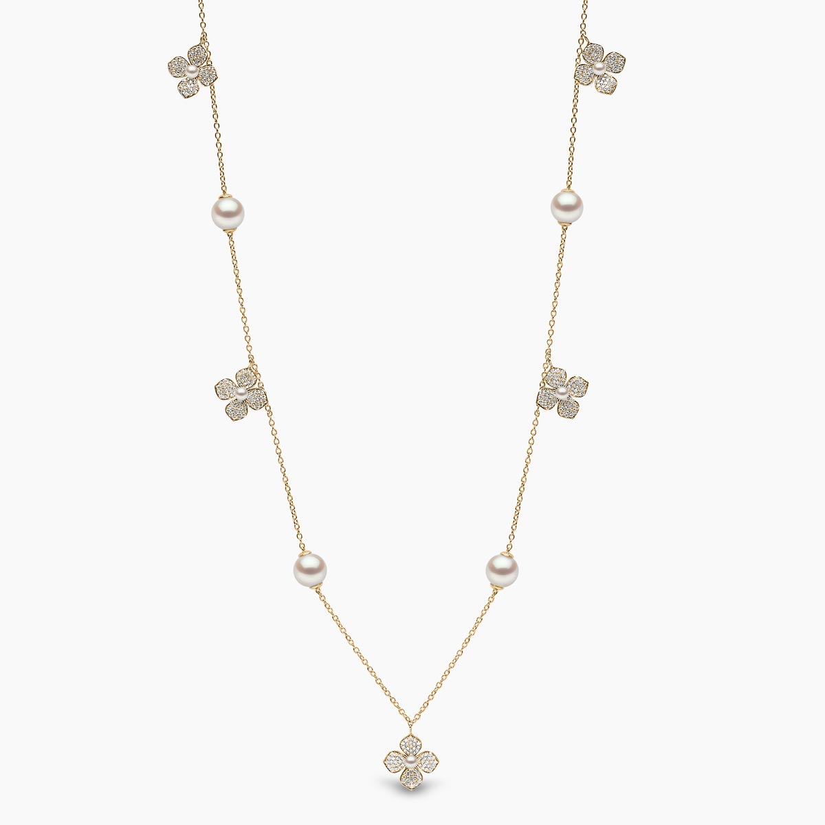 Yellow Gold / White Japanese Akoya